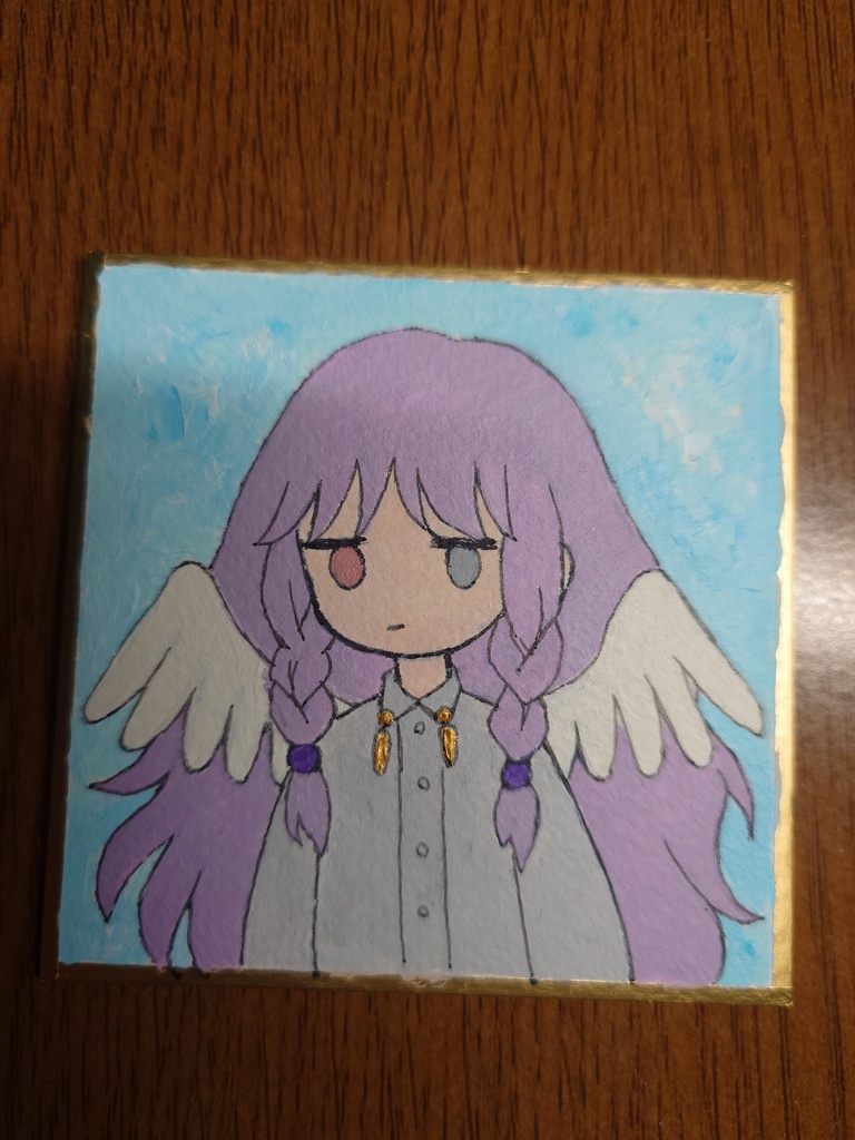 無気力な天使ちゃん/豆色紙原画