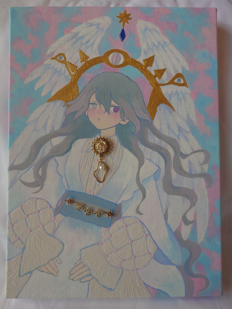 【優しき異形】/F4キャンバスイラスト