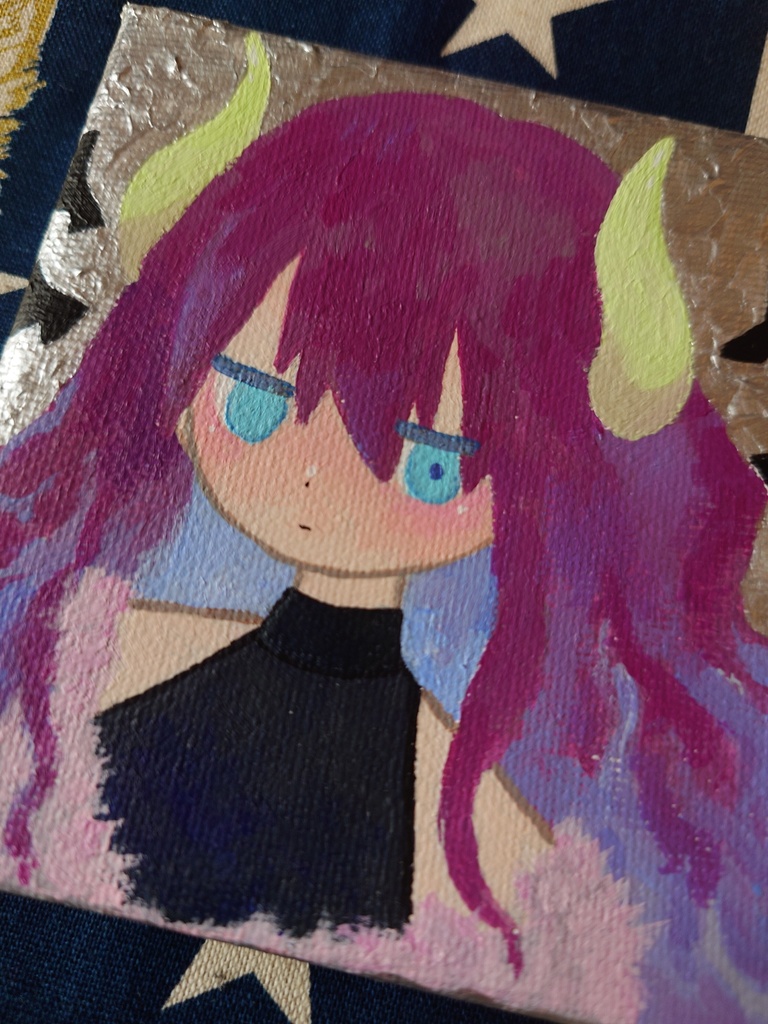 悪魔娘/ミニキャンバスイラスト