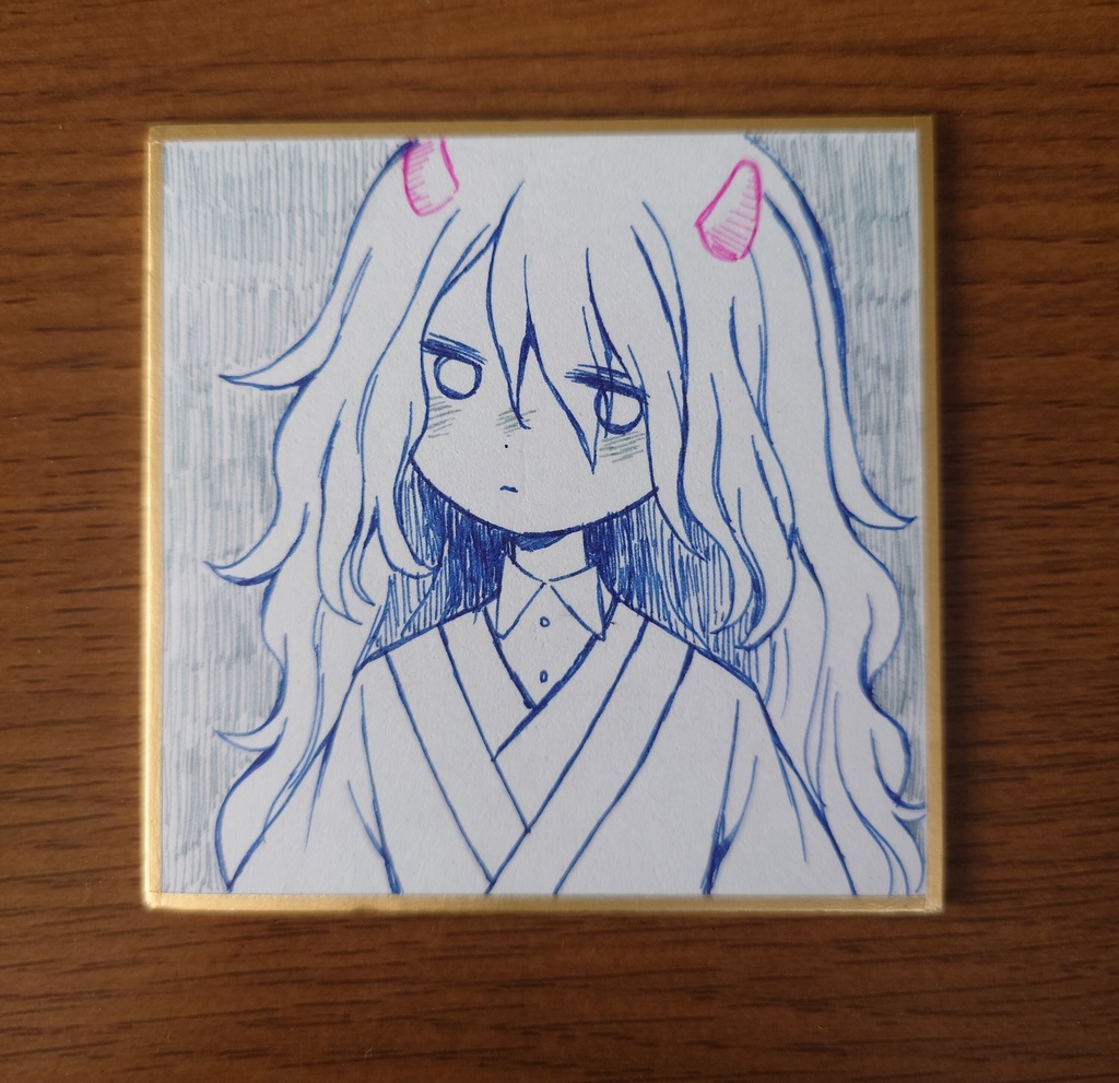 鬼っ子/豆色紙原画