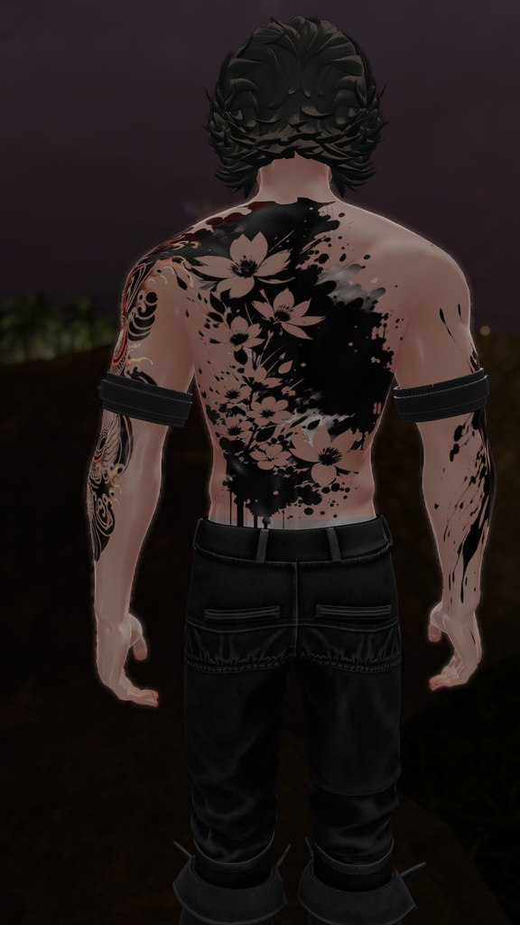 Texture Body, Makeup, Eye Color, Tattoo - Kirishima