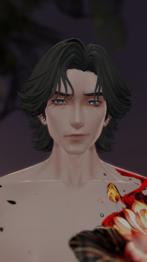 Texture Body, Makeup, Eye Color, Tattoo - Kirishima