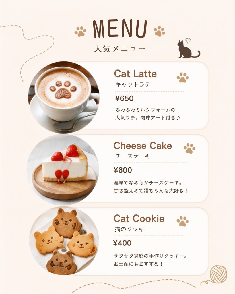 【Canva編集可能】猫カフェver Instagramテンプレート10枚