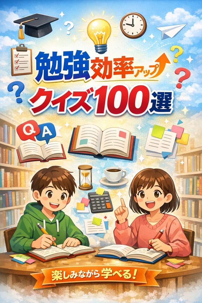 勉強が効率よくなるクイズ100