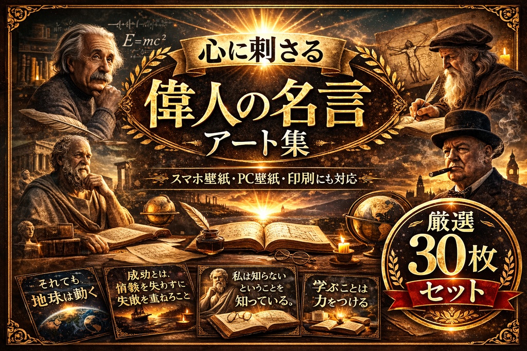 偉人の名言アート集