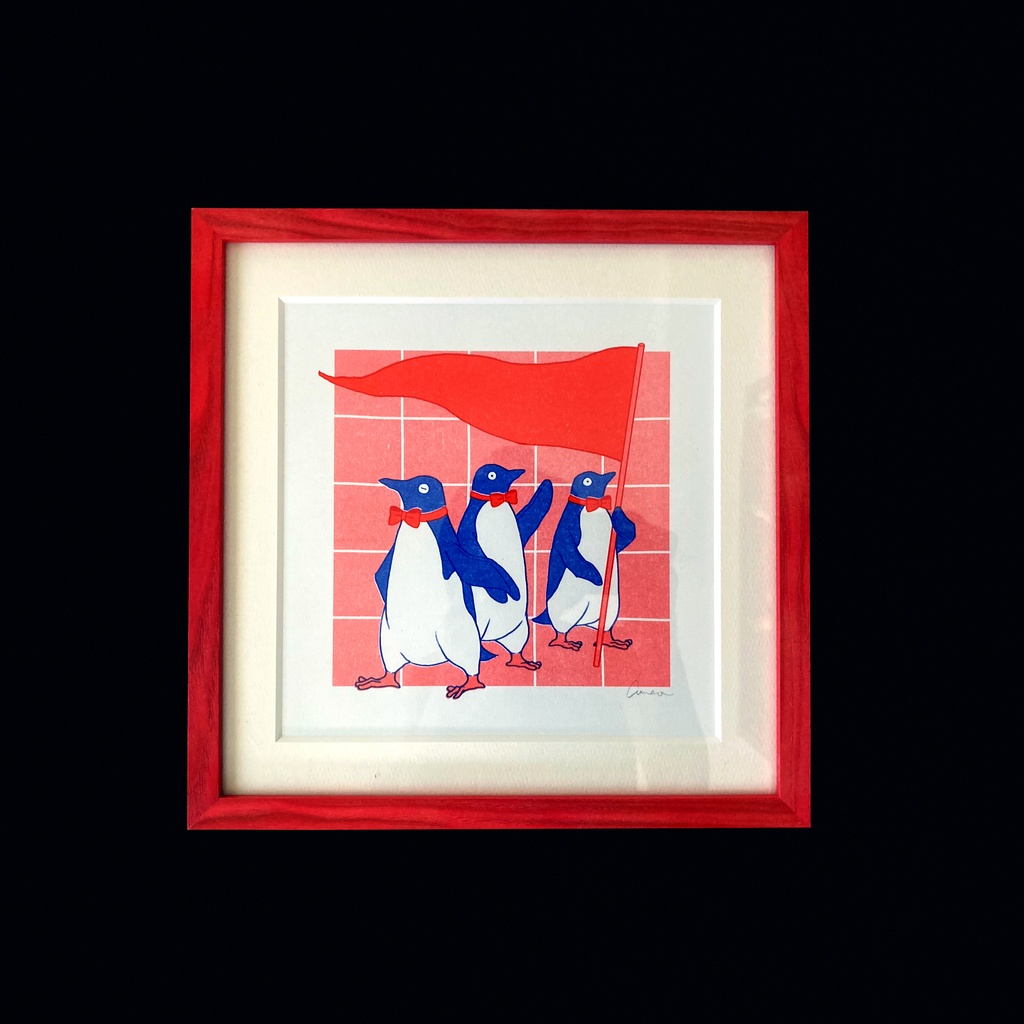 poster：行進（額装）