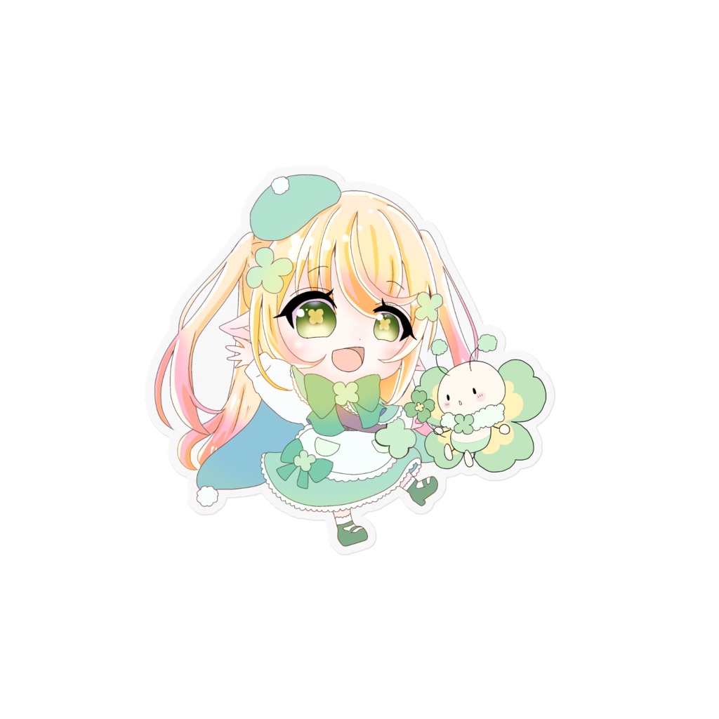 ぽぷりといっしょ!🍀ステッカー