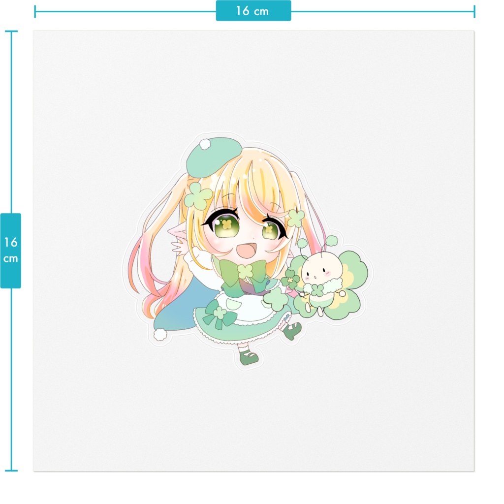 ぽぷりといっしょ!🍀ステッカー