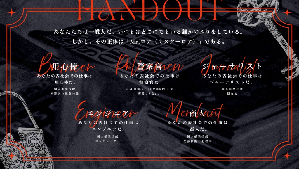 Mr.ロアは五人いる【CoCキャンペーンシナリオ】SPLL:E195057