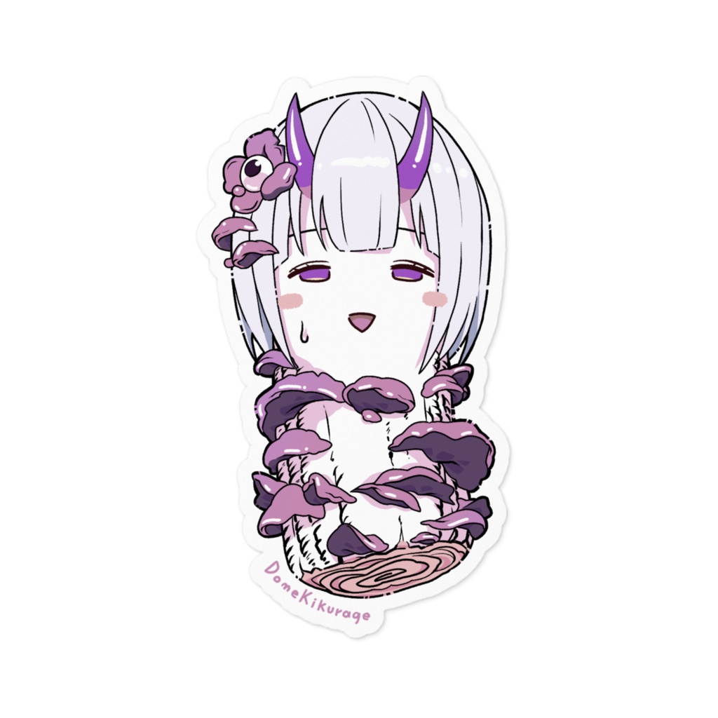 どうめきくらげ(大)ステッカー(セリフなし)