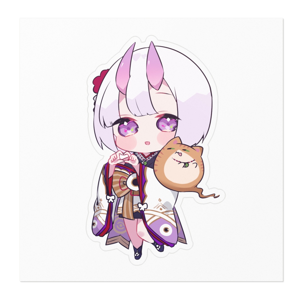 ステッカー(指ハート)デビュー半年記念グッズ復刻版