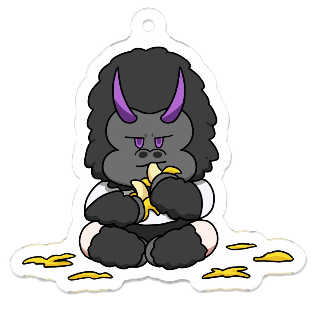 アクリルキーホルダー（どうめきごりたバナナ）