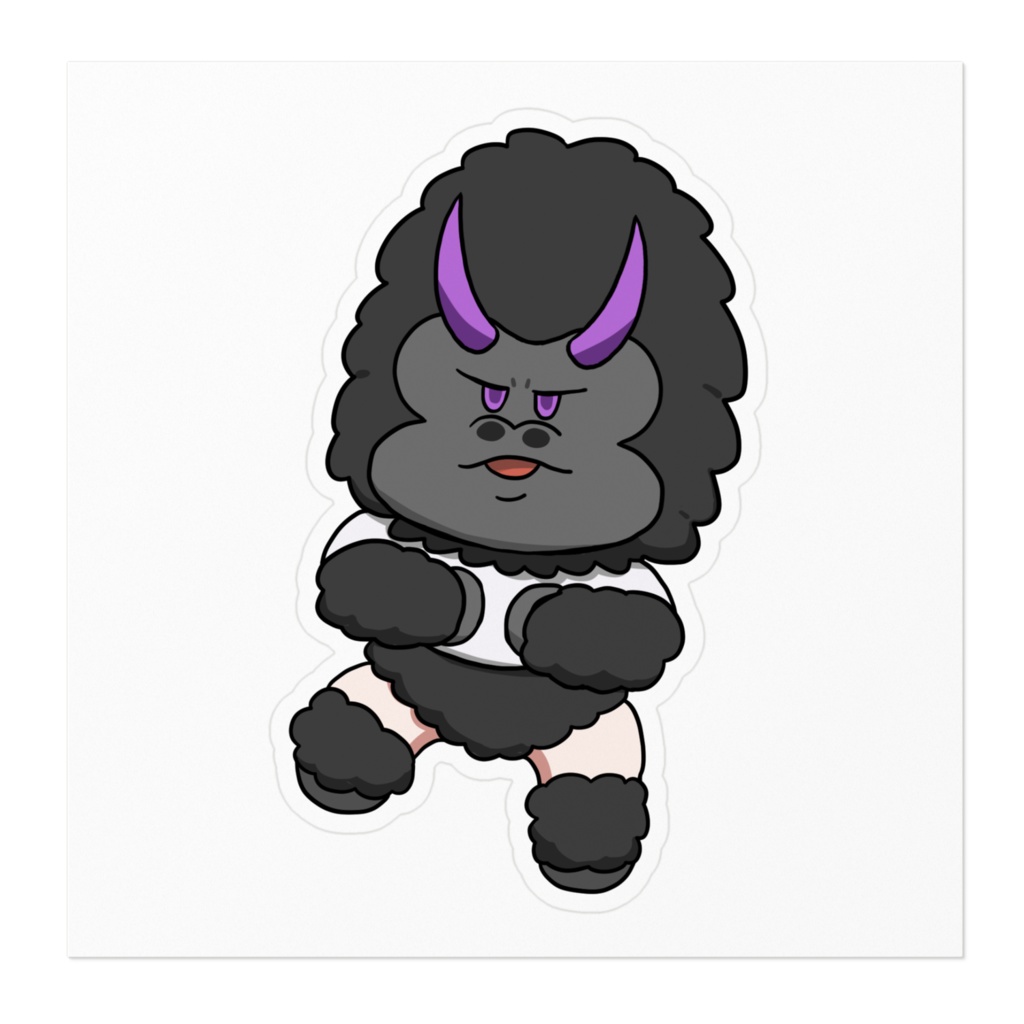 ステッカー(どうめきごりたドラミング)