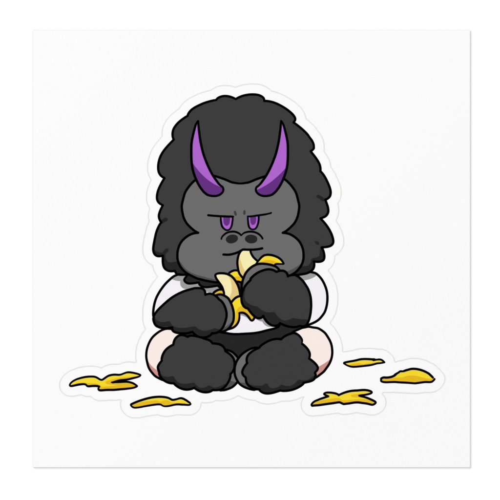 ステッカー(どうめきごりたバナナ)