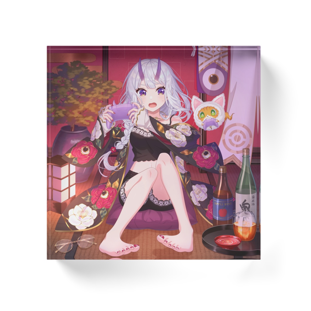 アクリルブロック(三つ編み)