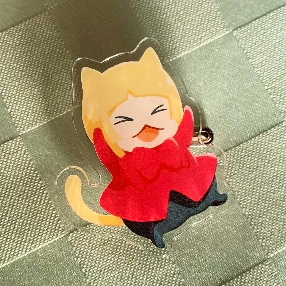 ちっちゃいねこみみアクリルバッジA