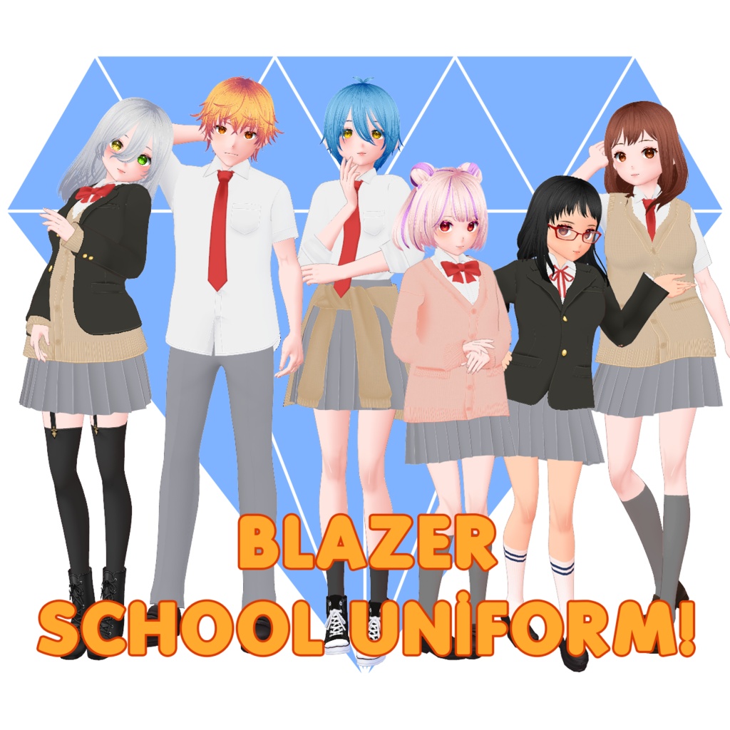 Vroid Blazer School Uniform