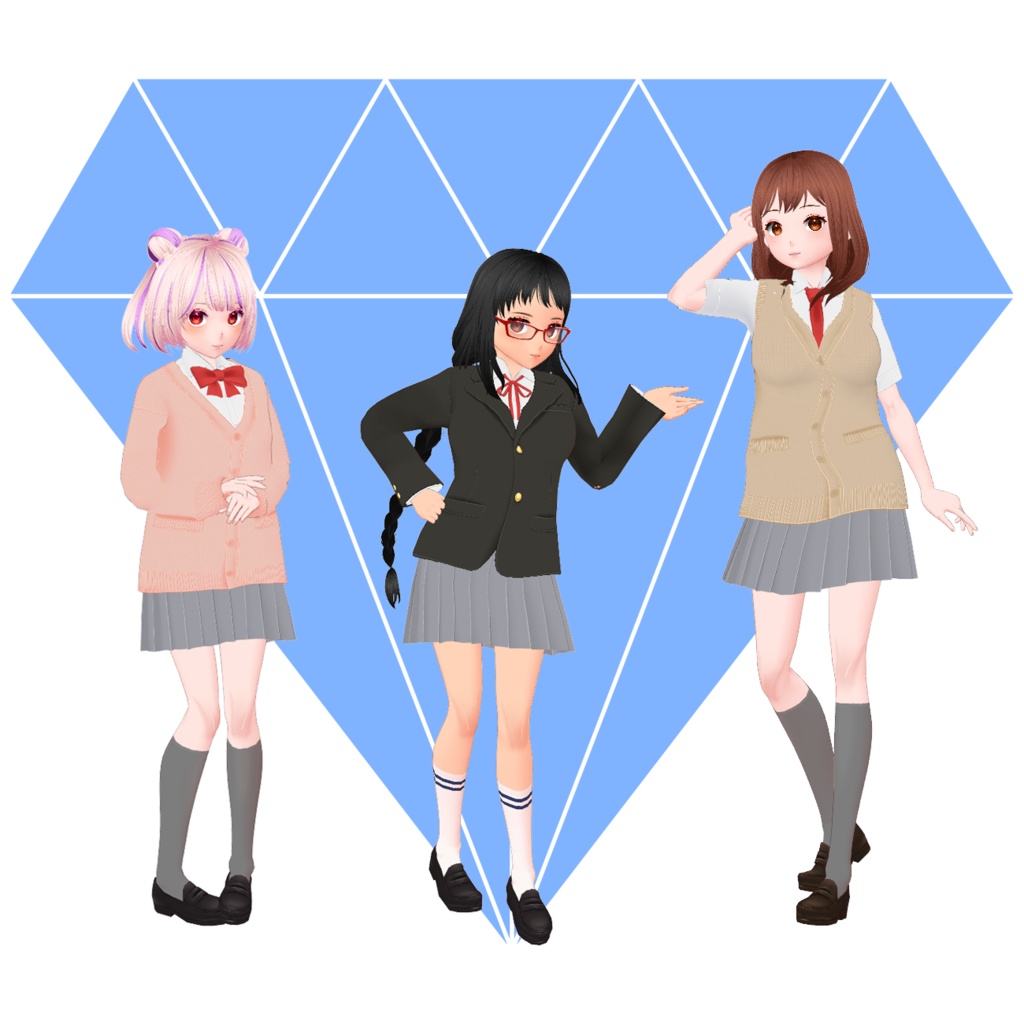 Vroid Blazer School Uniform