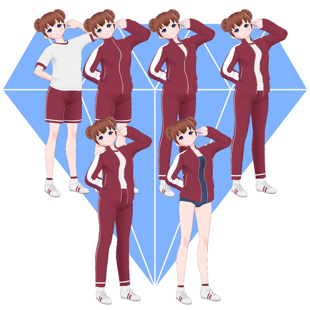 Vroid Gym School Uniform