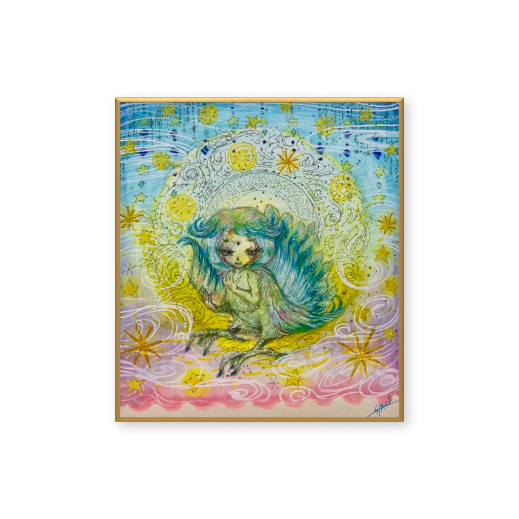 迦陵頻伽・ミニ色紙