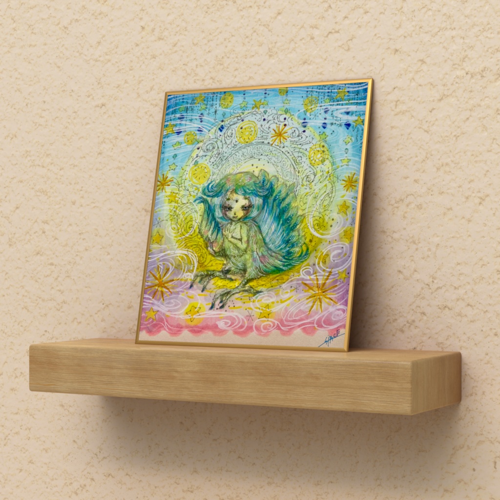 迦陵頻伽・ミニ色紙