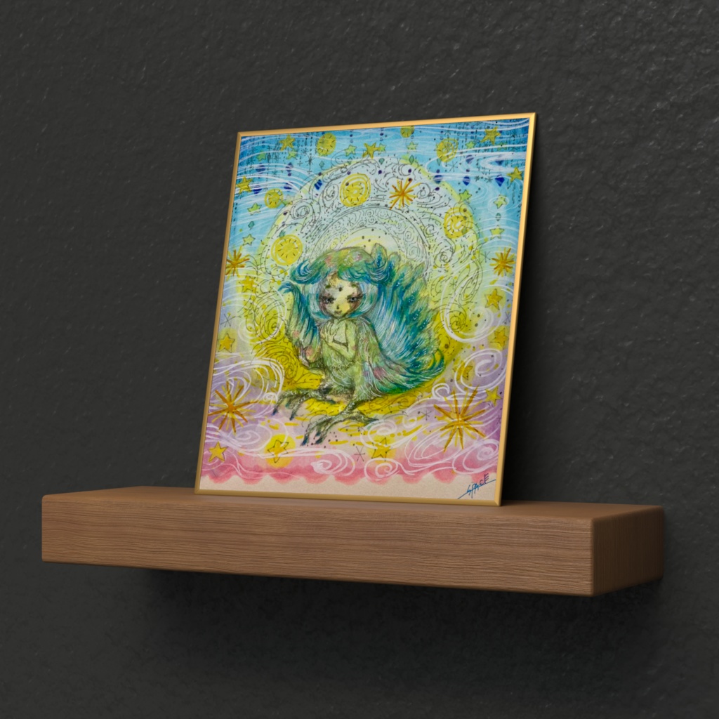 迦陵頻伽・ミニ色紙