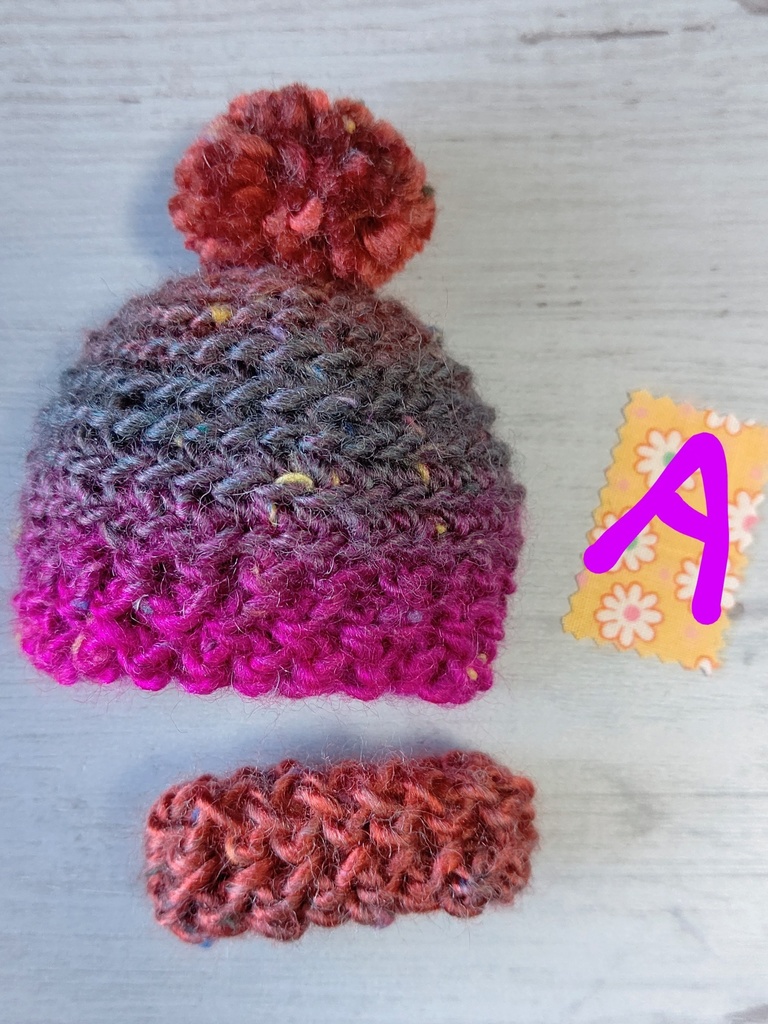 手編みニット帽&スヌード