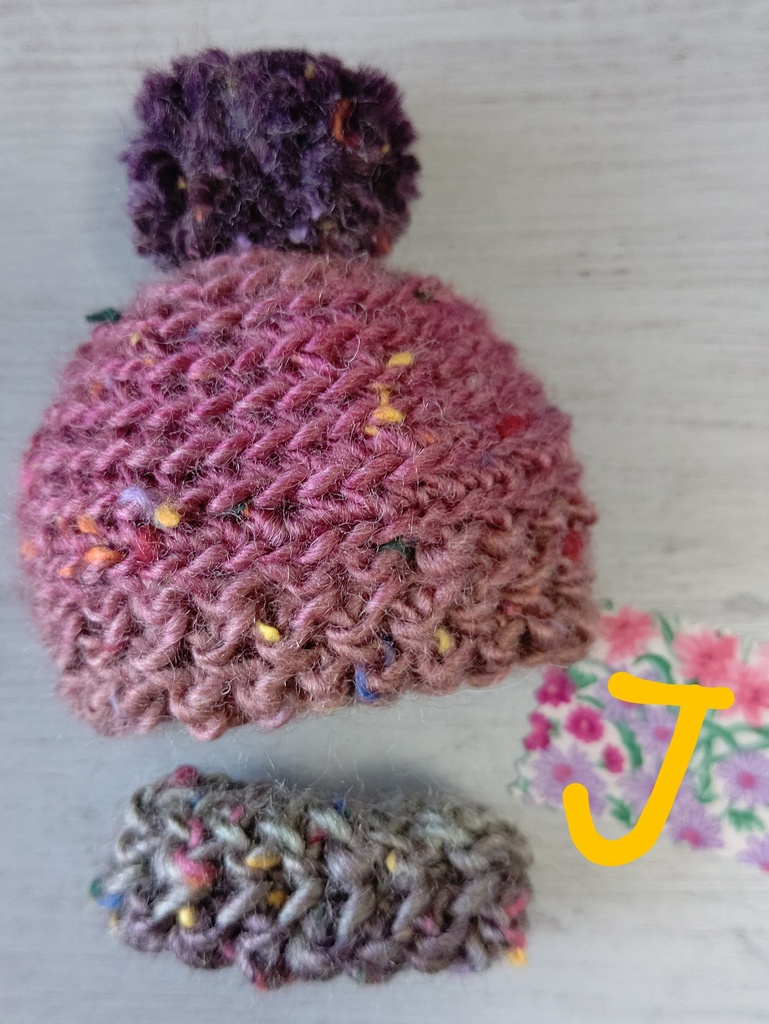 手編みニット帽&スヌード