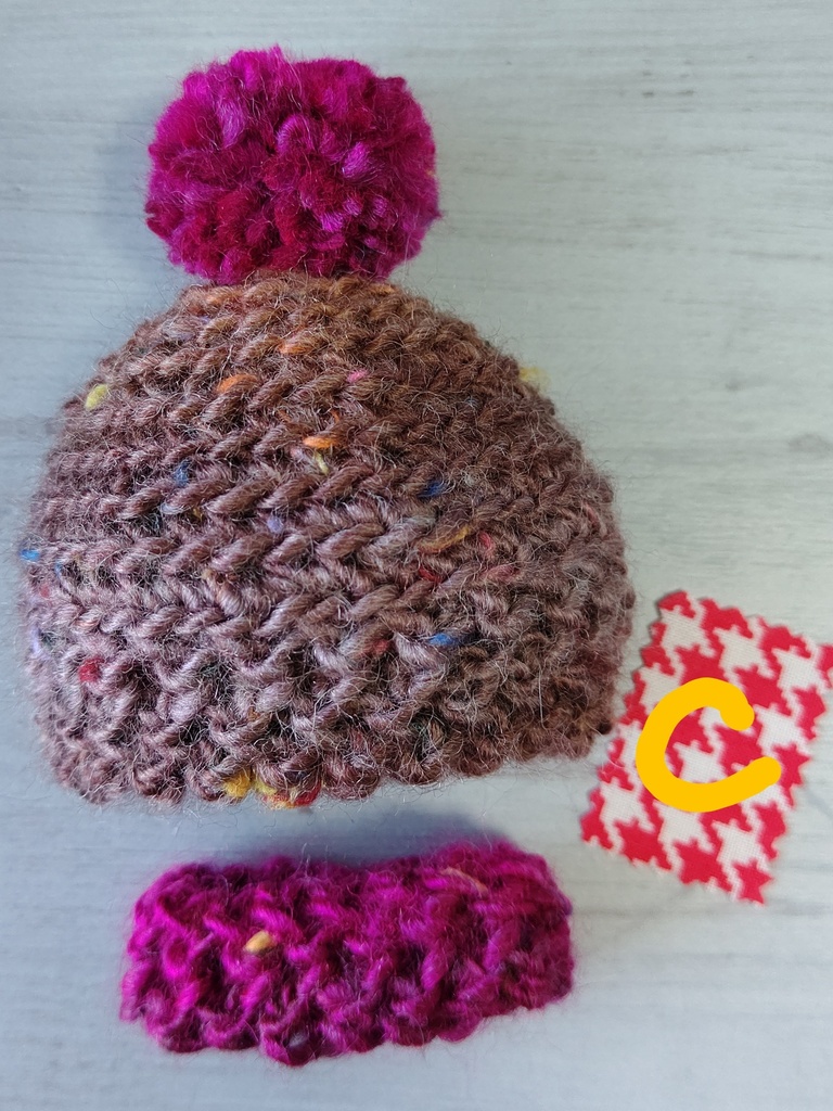 手編みニット帽&スヌード