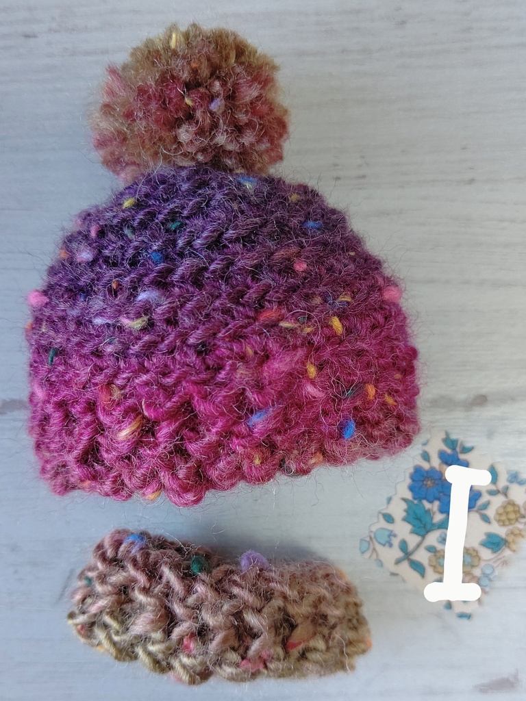 手編みニット帽&スヌード