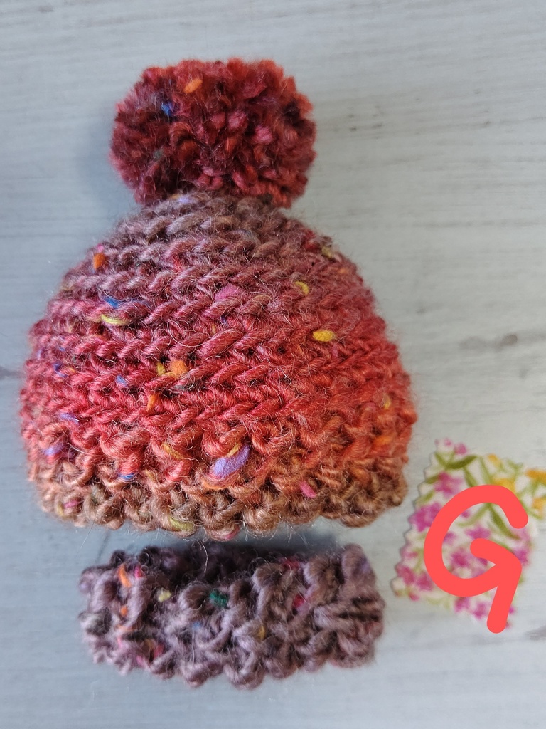 手編みニット帽&スヌード