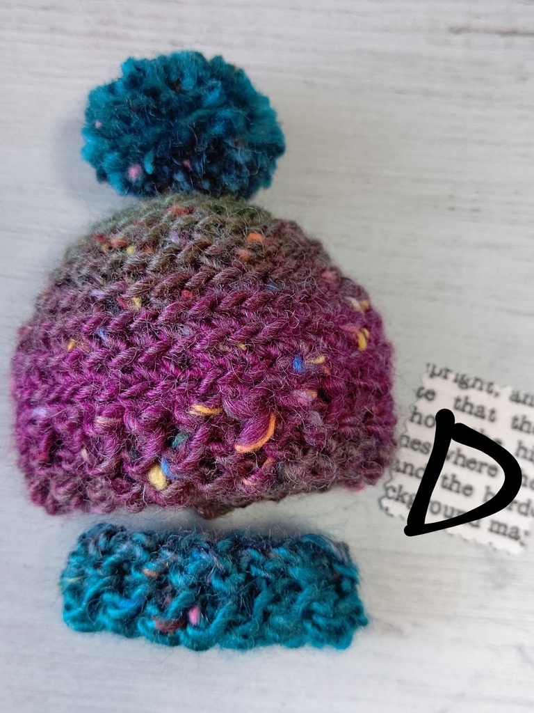 手編みニット帽&スヌード