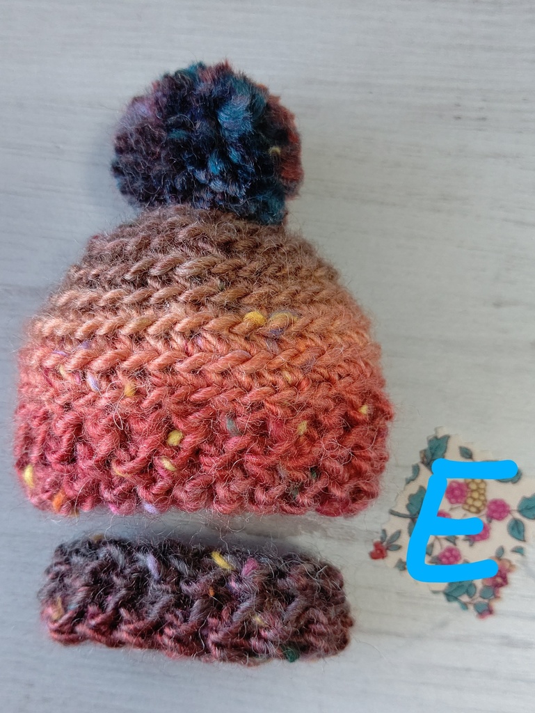 手編みニット帽&スヌード