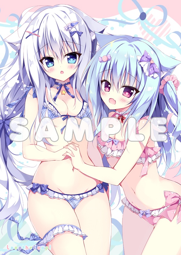 くう&みるく★B2タペストリー