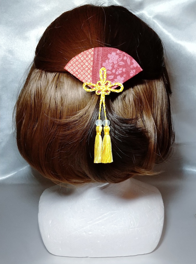 【秋色】扇形ヘアクリップ