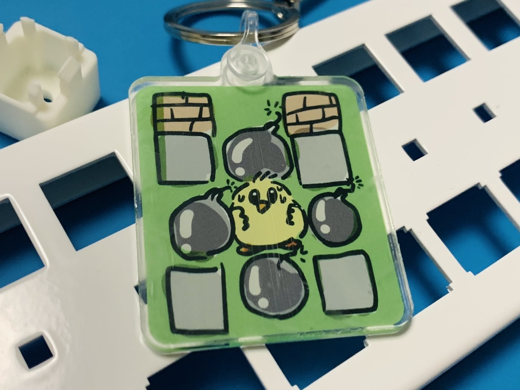ボンバーひよこキーホルダー