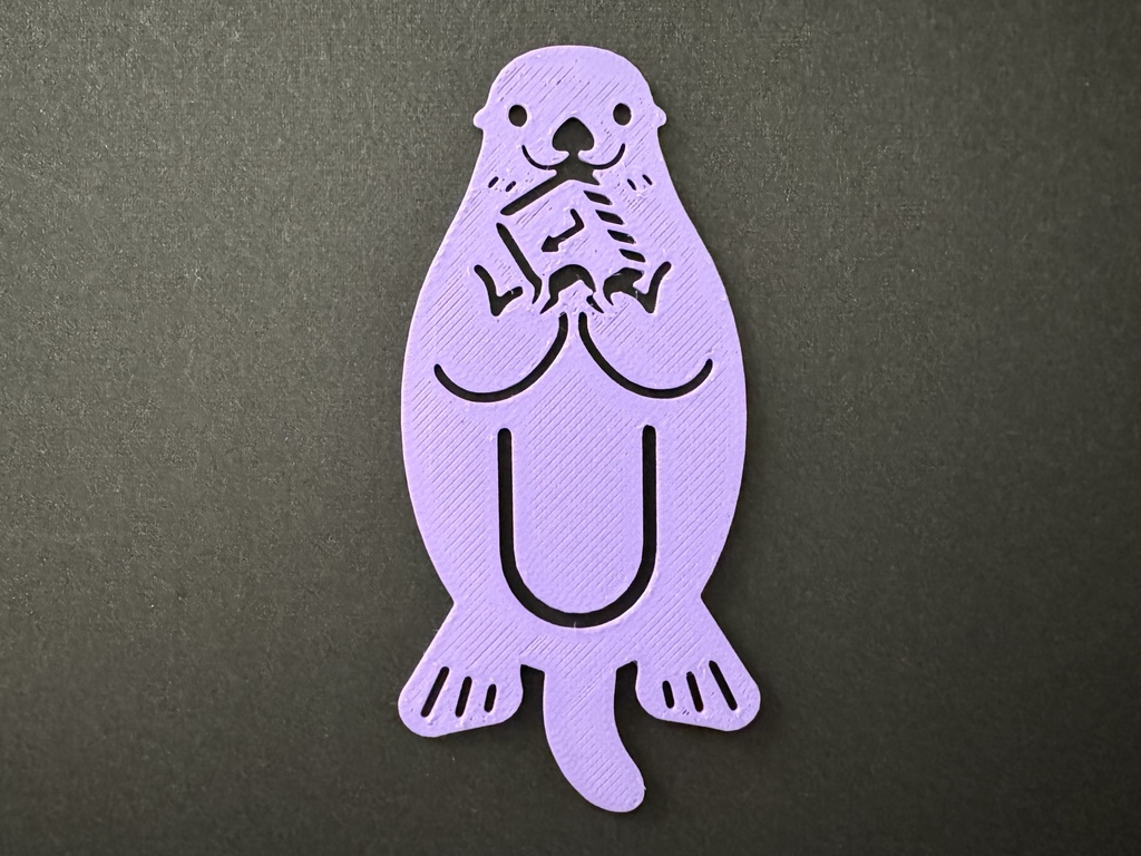 ラッコのしおりクリップ(3Dデータ)