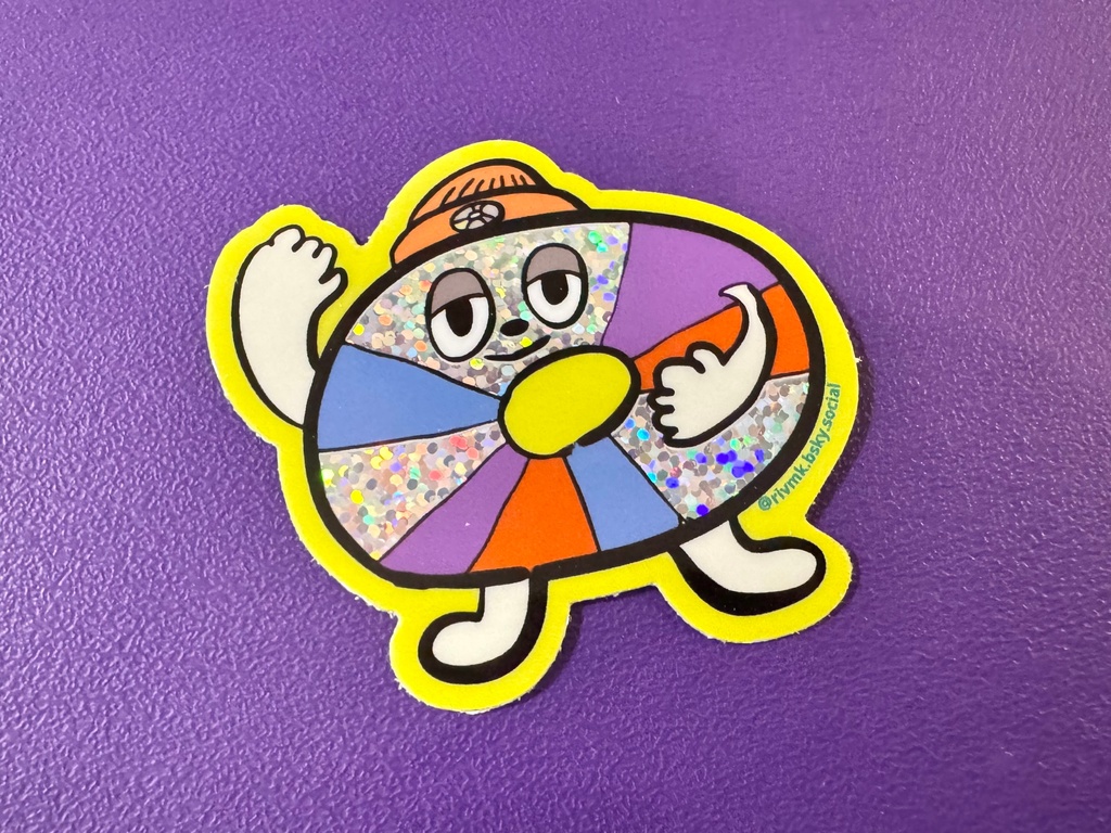 円盤ちゃんホログラムステッカー