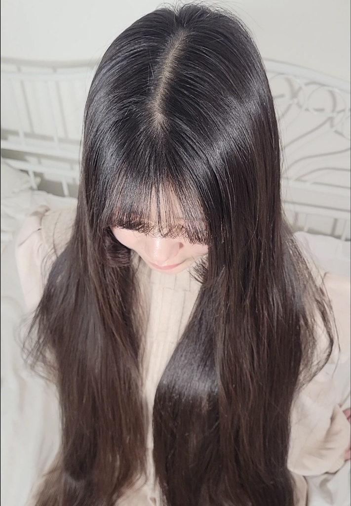 分け目接写動画