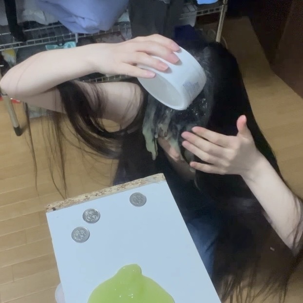 スライム除去（ベビーパウダー）🤍動画:1分56秒