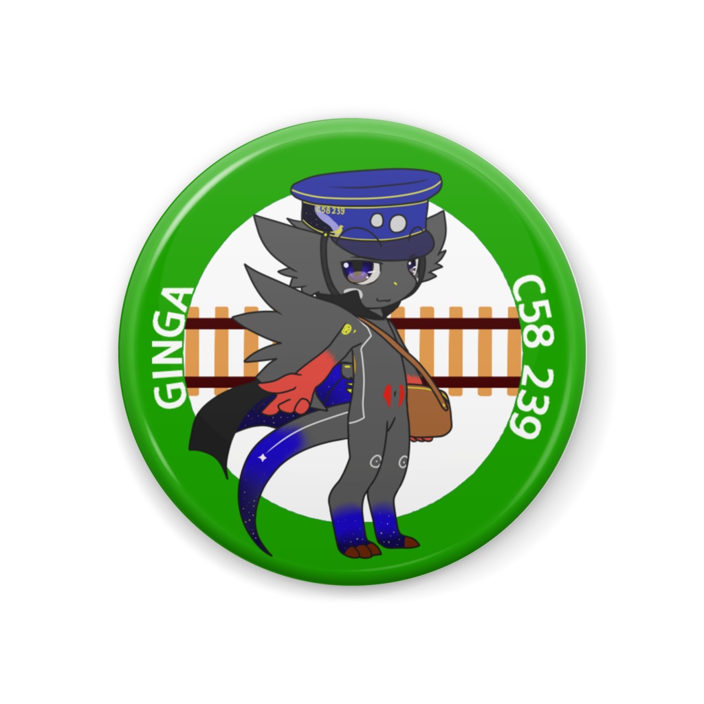 缶バッジ　Ｃ５８　２３９　銀河