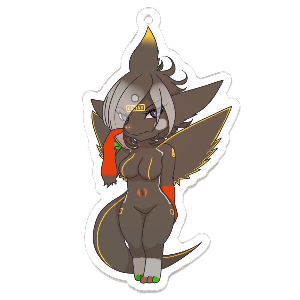 擬獣化蒸気「亀山」アクリルキーホルダー