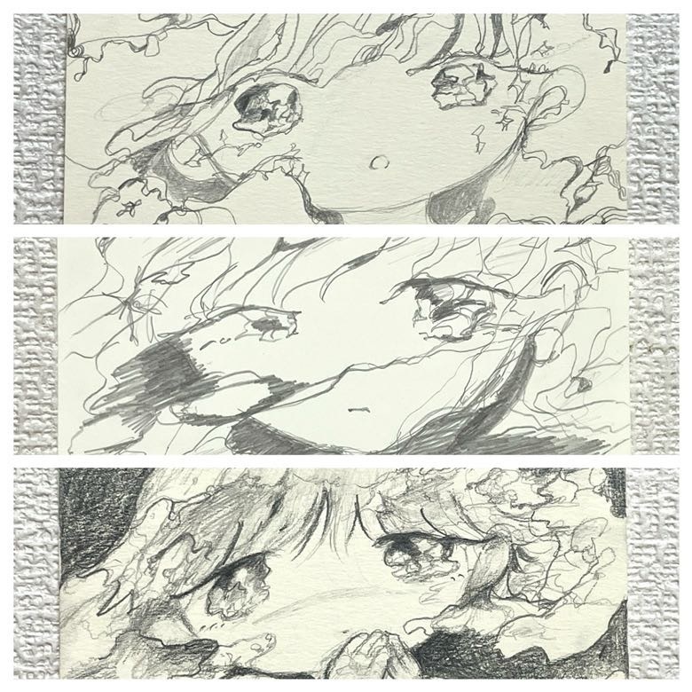 鉛筆の絵【原画】