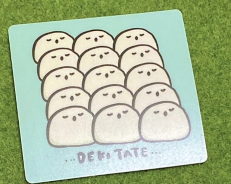 耐水耐光！おまんじゅうの赤ちゃんステッカー