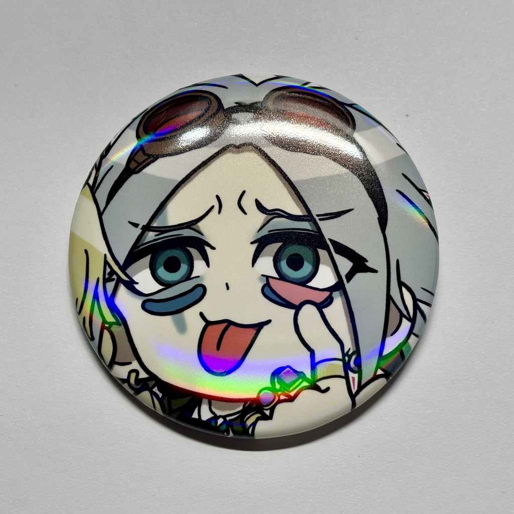 レインボーホログラム缶バッジ