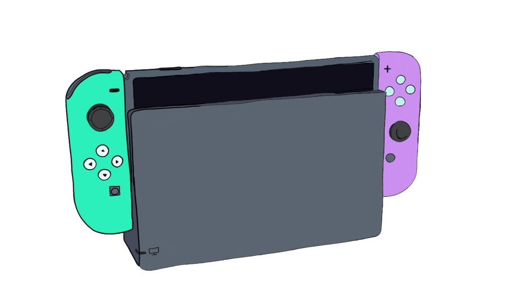 Cyan&Purple-PortableGameSystem