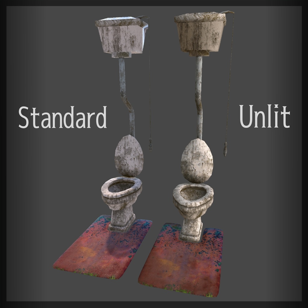 廃墟にある汚いトイレ / 1880s Ruined Toilet