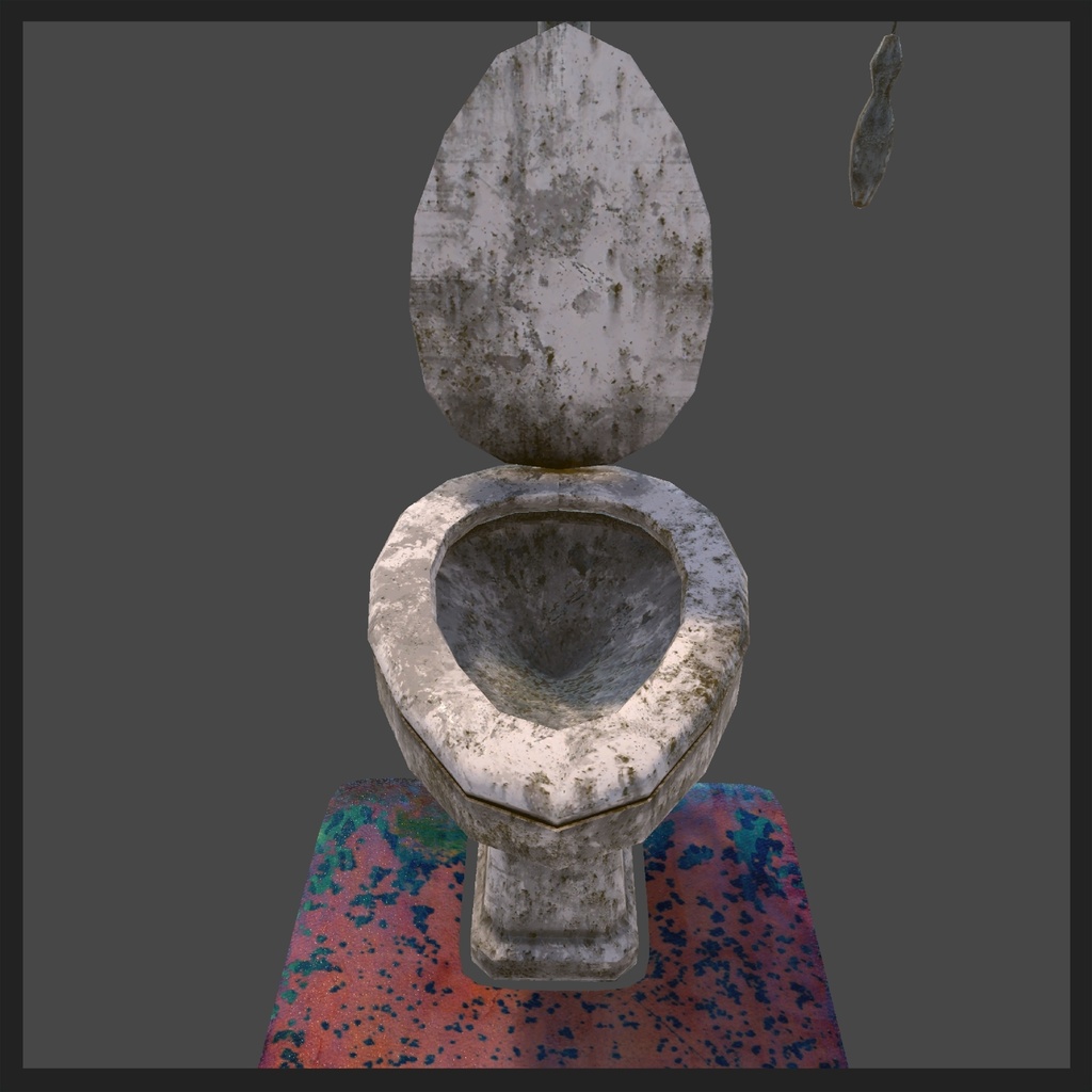 廃墟にある汚いトイレ / 1880s Ruined Toilet