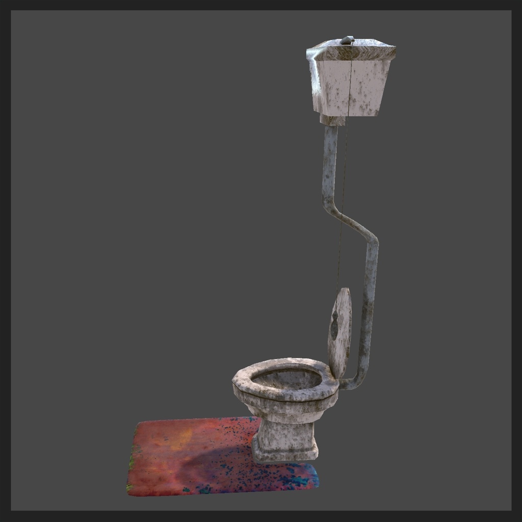 廃墟にある汚いトイレ / 1880s Ruined Toilet