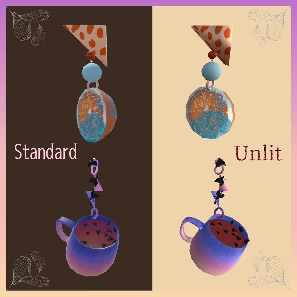 【アクセサリーピアス/Accessory Earrings】腐レグランスハエ汚ピアス/Flyblown Elegance earrings